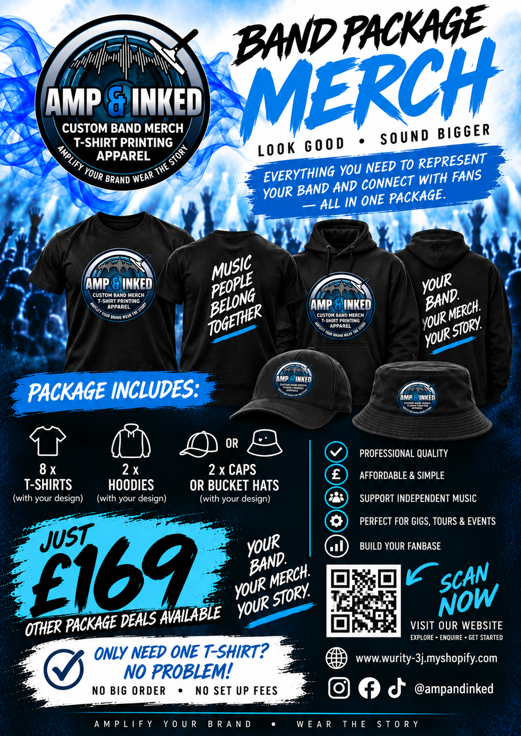 BAND MERCH PACKAGE